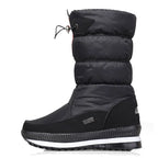 R&B | Damen Wasserdichte Mid-Calf Plüsch Stiefel