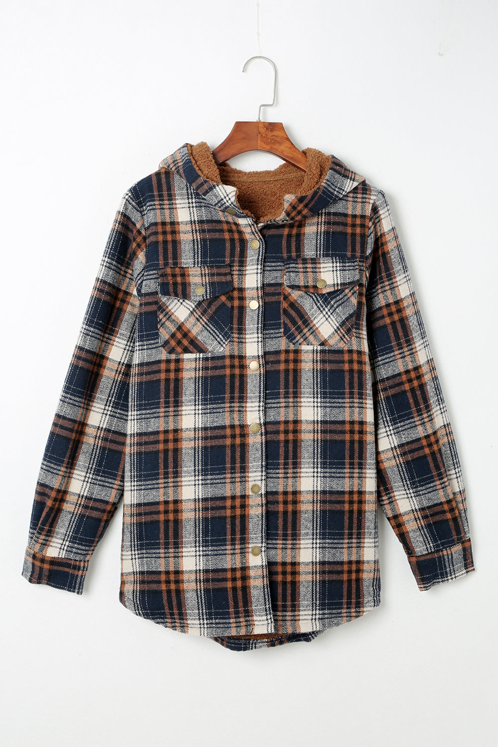 R&B | Gepunktete Jacke mit Kapuze Weiches Plüschfutter Perfekt für Kalte Tage