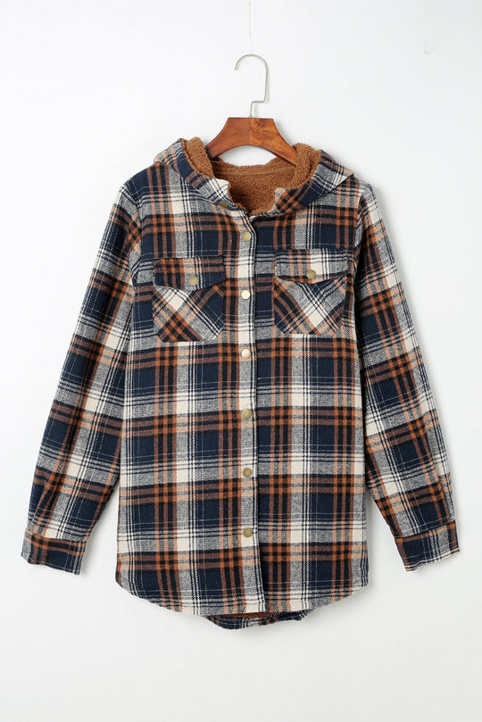 R&B | Gepunktete Jacke mit Kapuze Weiches Plüschfutter Perfekt für Kalte Tage