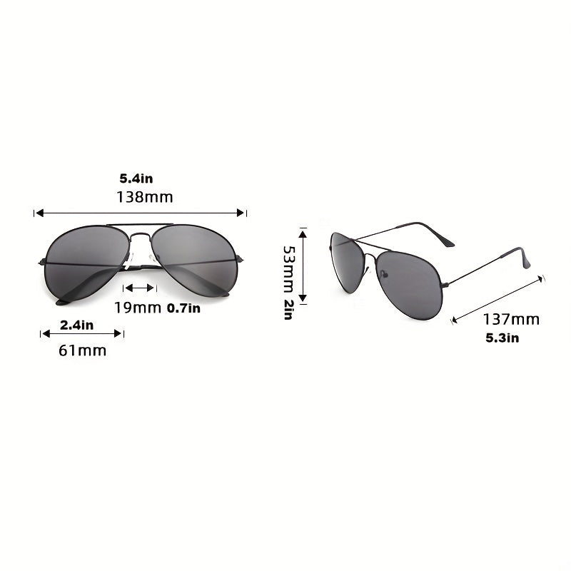 R&B | Klassische Aviator-Sonnenbrille mit Goldenem Rahmen für Damen