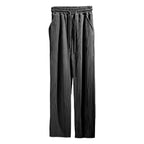 R&B | Dropping Gestreifte Hose mit hoher Taille und weitem Bein