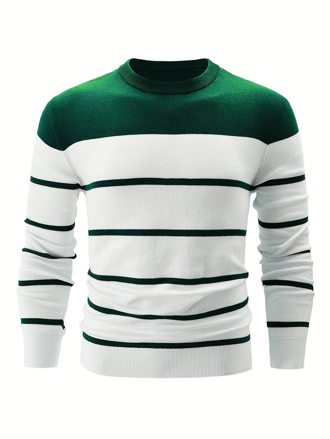 R&B | Gestreifter Pullover Baumwolle Klassisch und Komfortabel