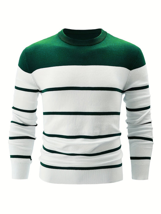 R&B | Gestreifter Pullover Baumwolle Klassisch und Komfortabel