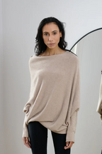 R&B | Asymmetrisch Drapierter Pullover