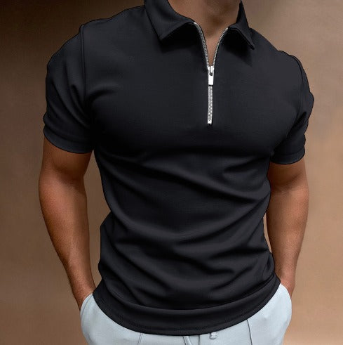 R&B | Zip-Up Polo-Shirt