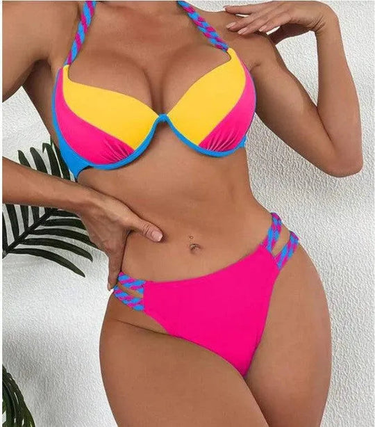 R&B | Hochgeschnittener Bikini Badeanzug