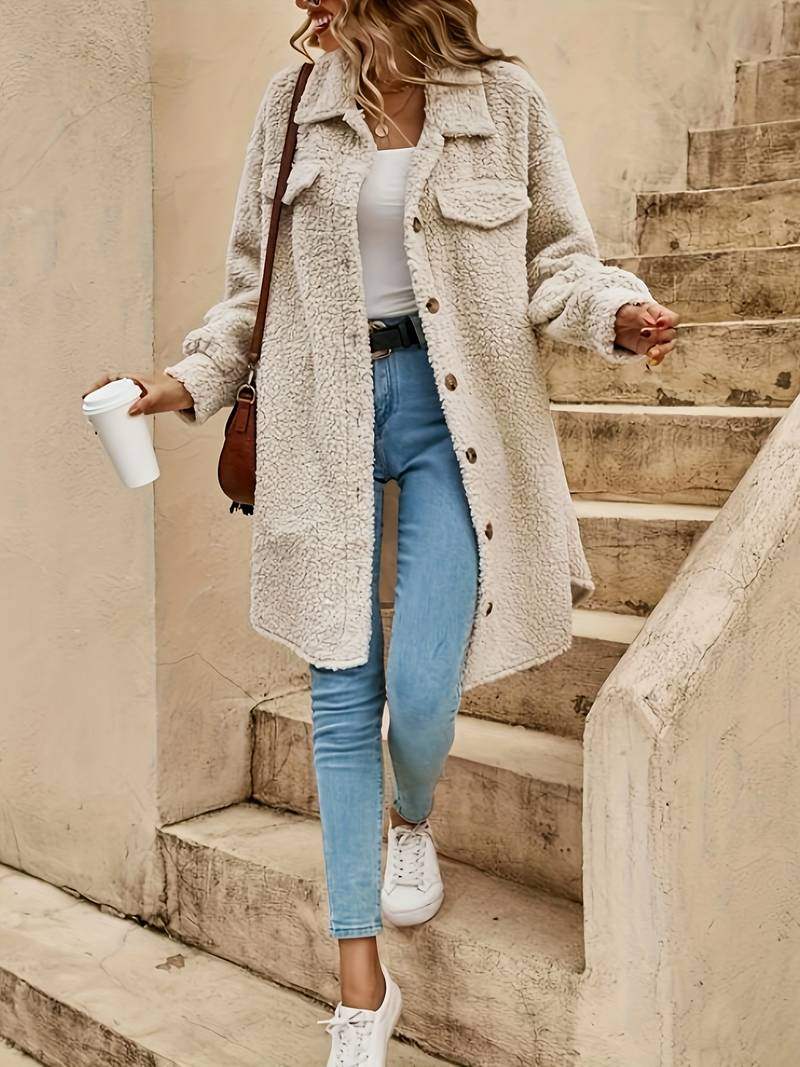 R&B | Übermantel Damen Sommerliche Chic Luftige Textur Perfekt für Kühlere Sommertage