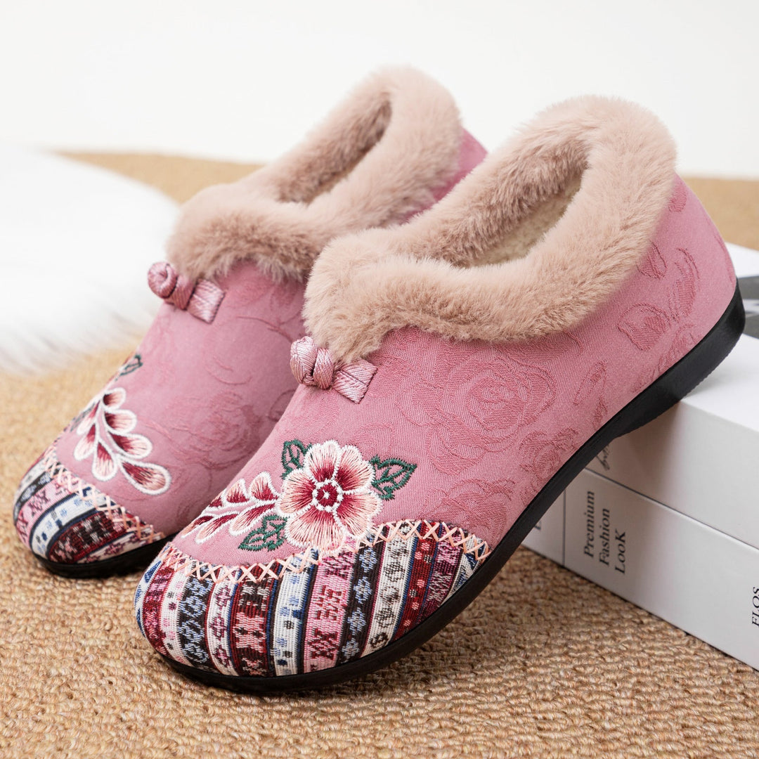 Warme Damen-Winterstiefel mit Plüschfutter R&B R&B