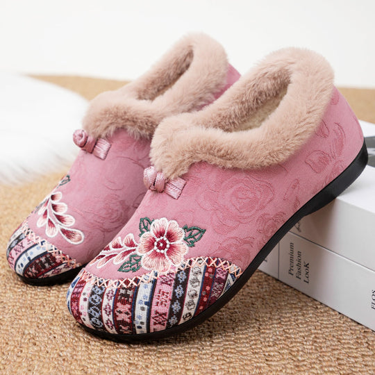 Warme Damen-Winterstiefel mit Plüschfutter R&B R&B