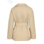 R&B | Warme kurze Jacke mit Gürtel für Damen