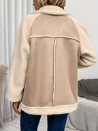R&B | Weiche Kurze Jacke Aus Imitiertem Wildleder Modernes Design Komfort und Eleganz