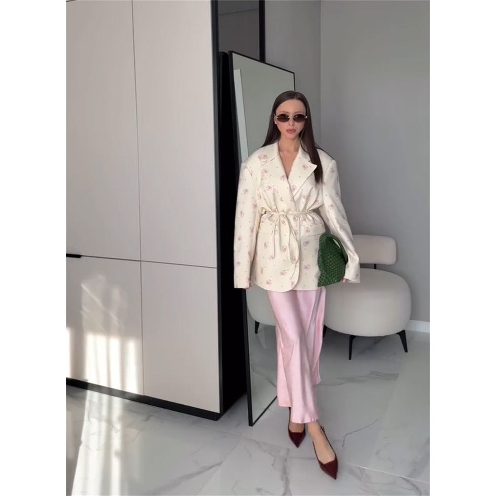 R&B | mit Blumenprint Und Gürtel für Damen
