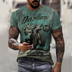 R&B | Bedrucktes loses Pullover-T-Shirt