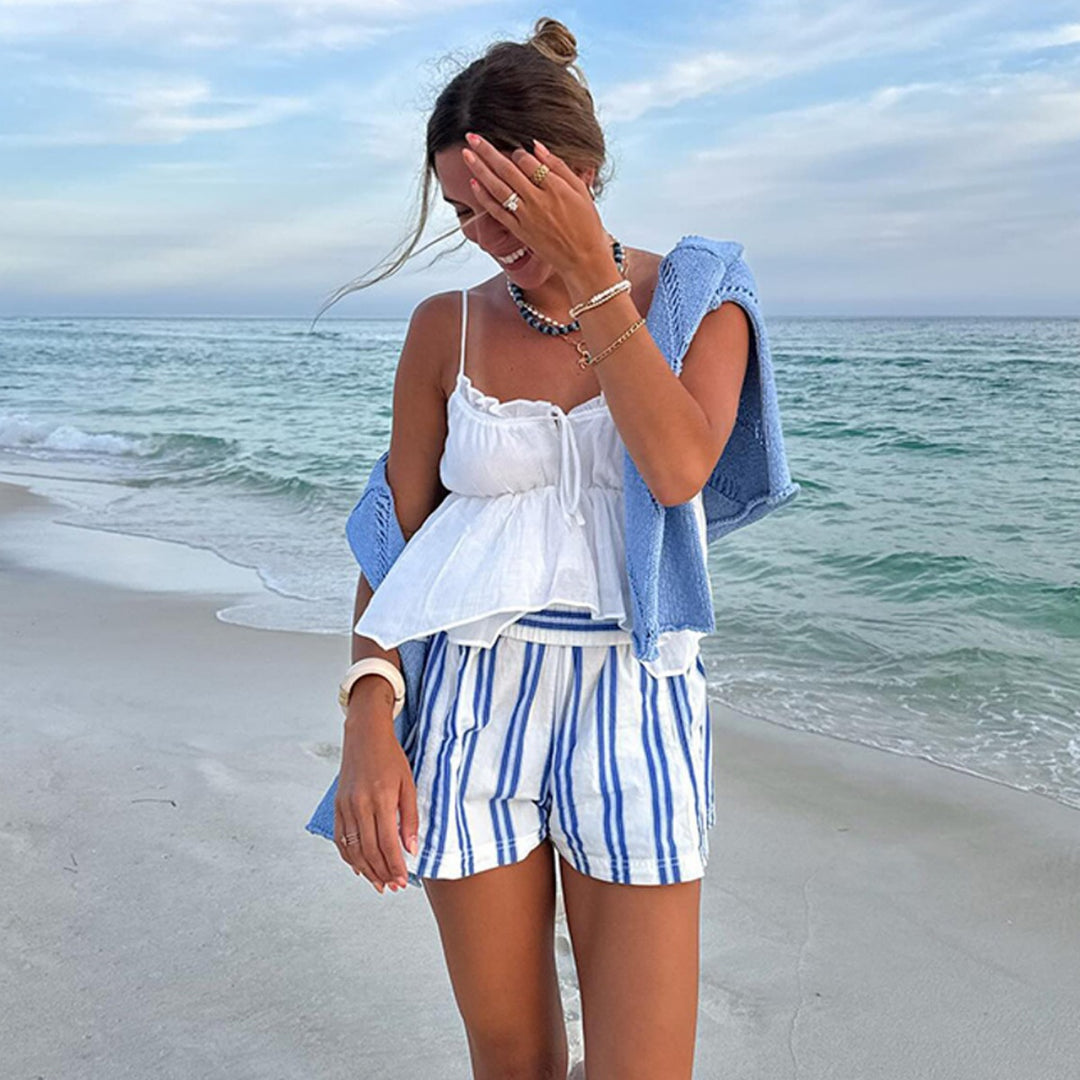 R&B | Gestreifte Strandshorts