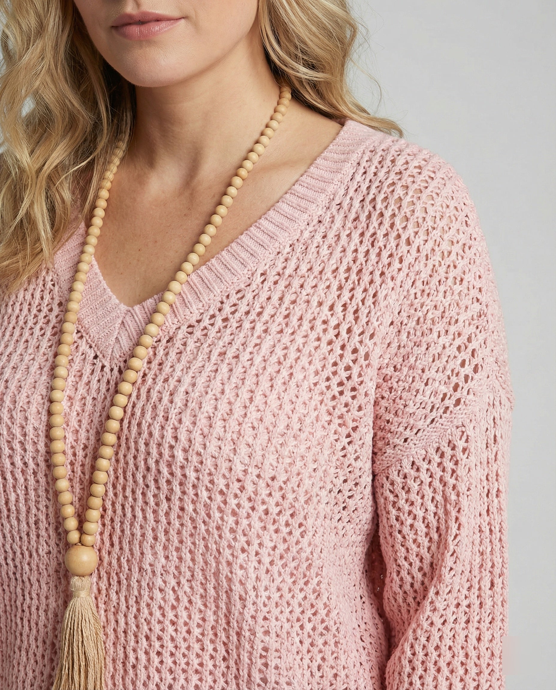 R&B | oversized Pullover mit V-Ausschnitt