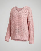 R&B | oversized Pullover mit V-Ausschnitt