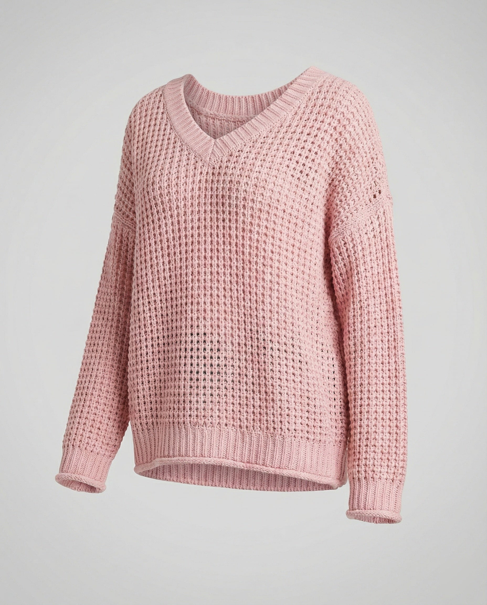 R&B | oversized Pullover mit V-Ausschnitt