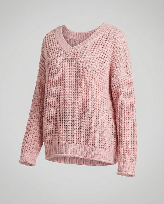 R&B | oversized Pullover mit V-Ausschnitt