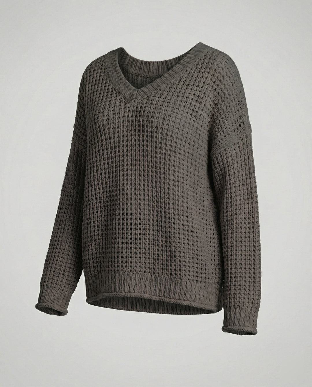 R&B | oversized Pullover mit V-Ausschnitt