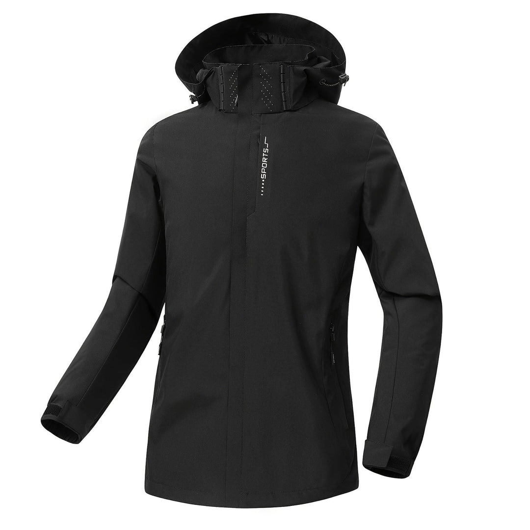R&B | Damen Sportjacke mit Kapuze, Winddicht und Wasserdicht