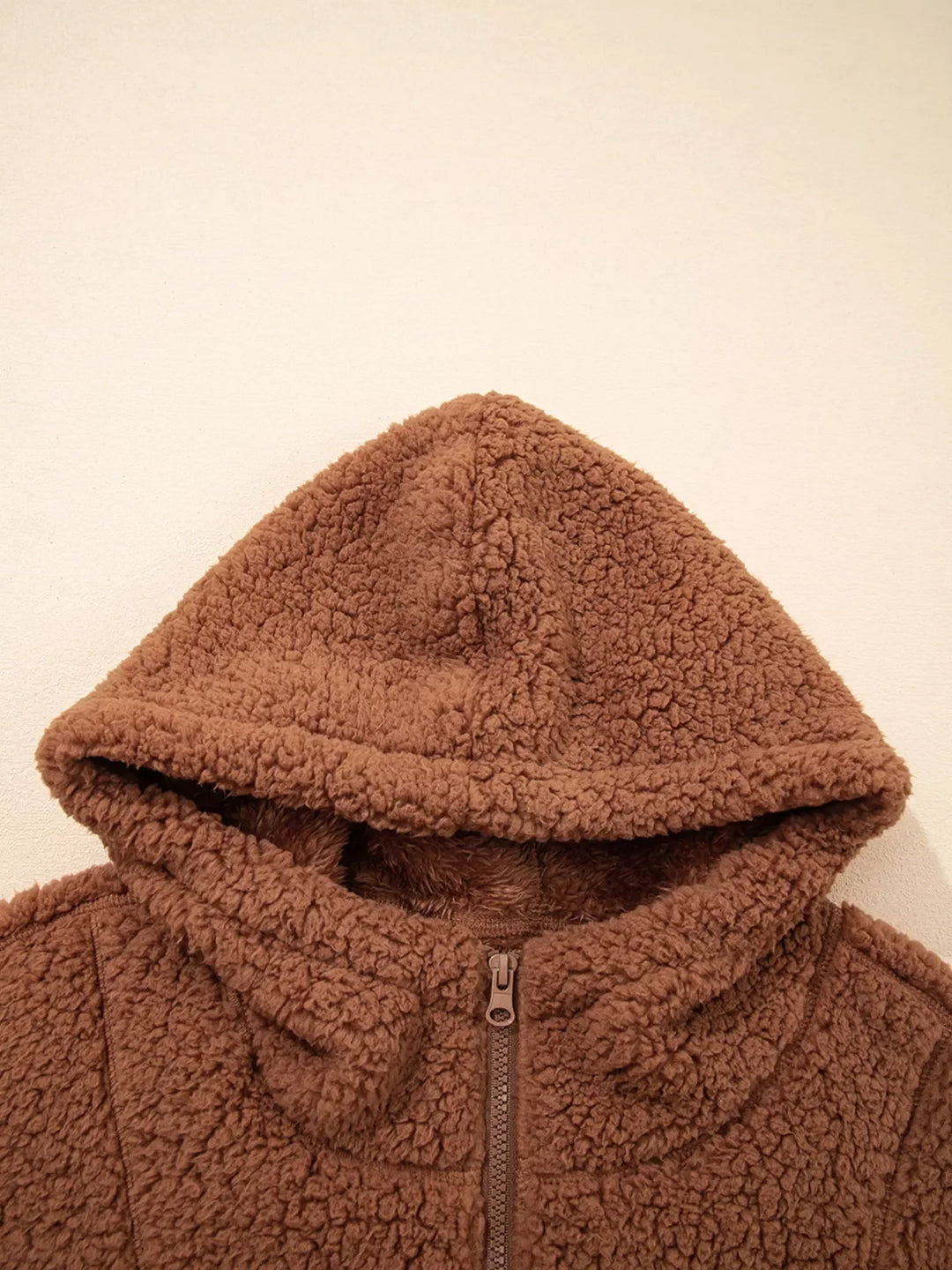 R&B | Damen Relaxed Fit Zip Up Teddyjacke
