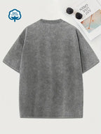 R&B | Baumwoll-T-Shirt mit Rundhalsausschnitt