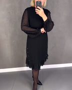 R&B | Kleid mit Langen Ärmeln und Punkten