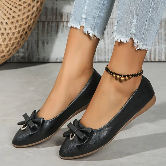 R&B | Damen Schicke Schleifen Puppe Schuhe Elegant