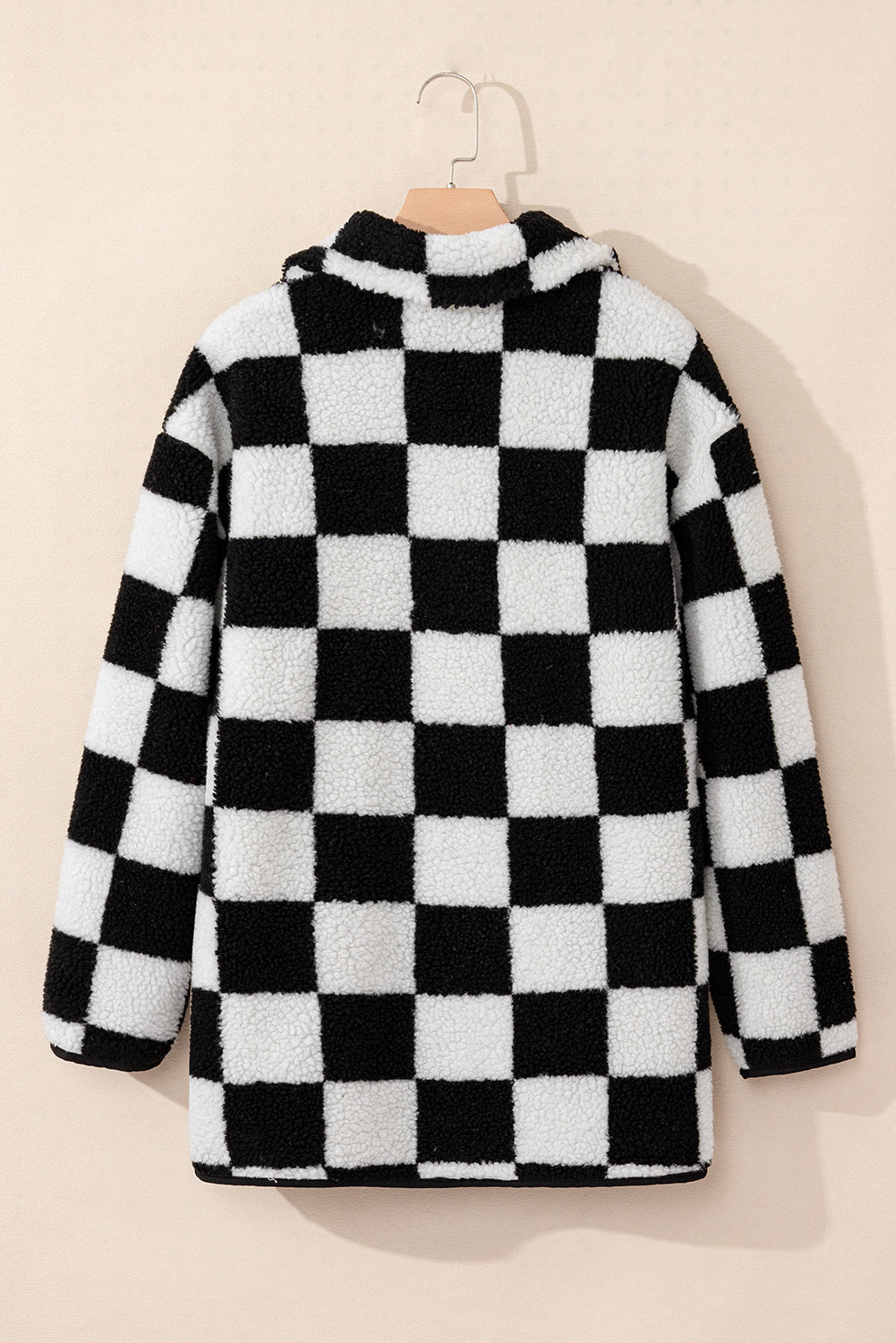 R&B | Gitter Sherpa Jacke Polyester Warm und Trendy Produktbeschreibung: