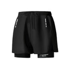 R&B | Doppellagige Herren Sport Fitness Anti-Peinlichkeit Strandhose