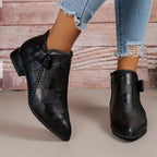 R&B | Damen Niedrig Absatz Stiefel Bequem