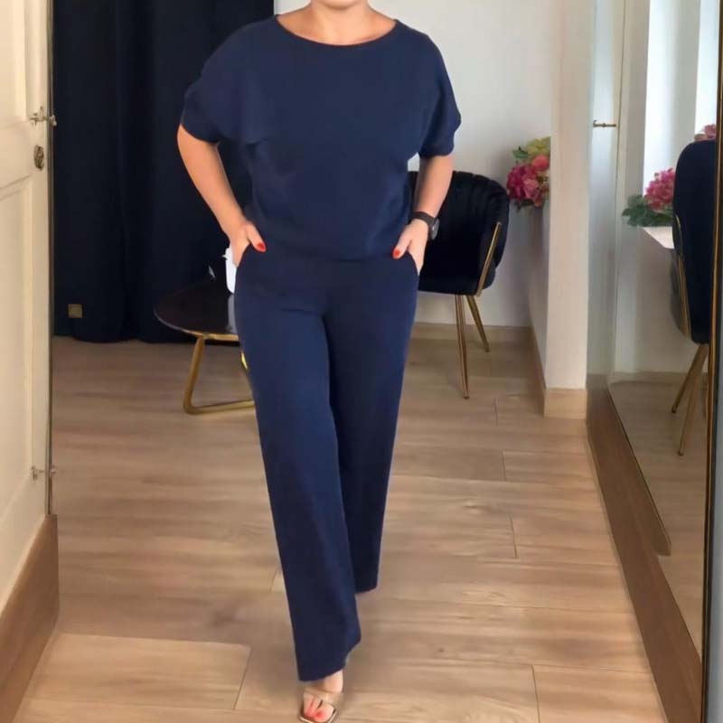 R&B | Stylisches 3-Teilige Set Bestehend Aus Einem Langen Cardigan, Top und Hose