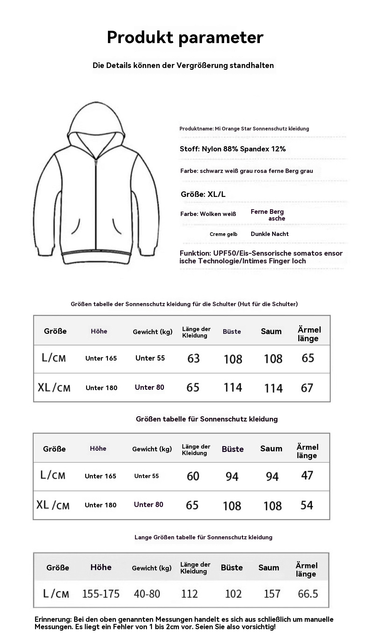 R&B | Sonnenschutzkleidung Strickjacke