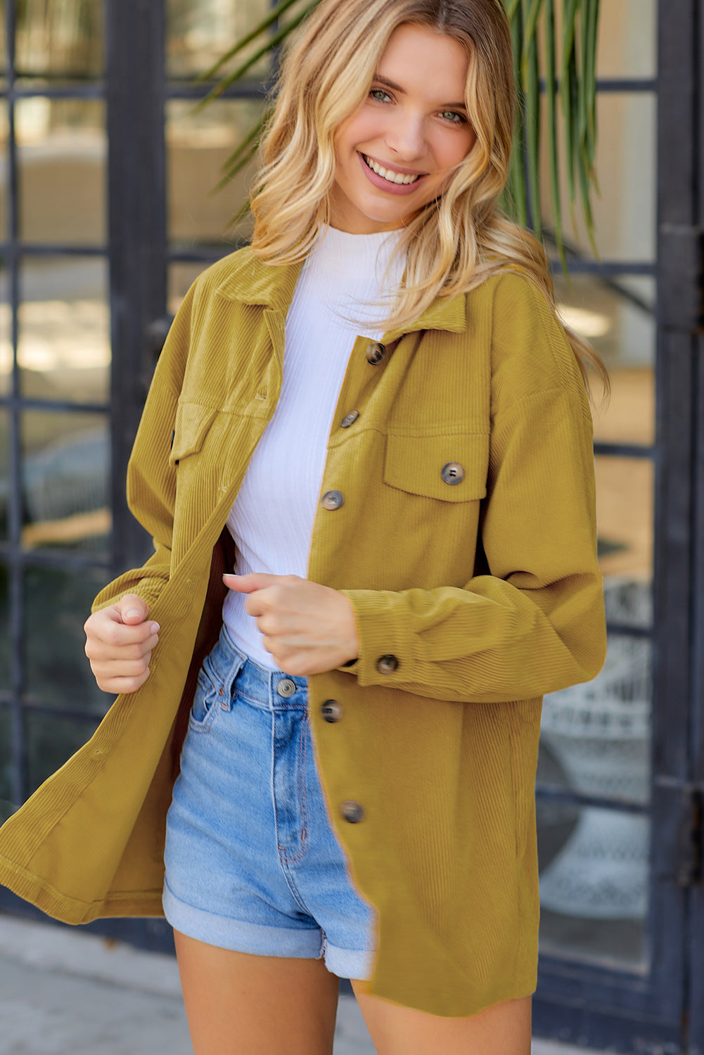 R&B | Cordura Langarm Button-Up Shirt Jacke