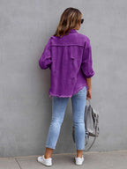 R&B | Distressed Drop Shoulder Denimjacke