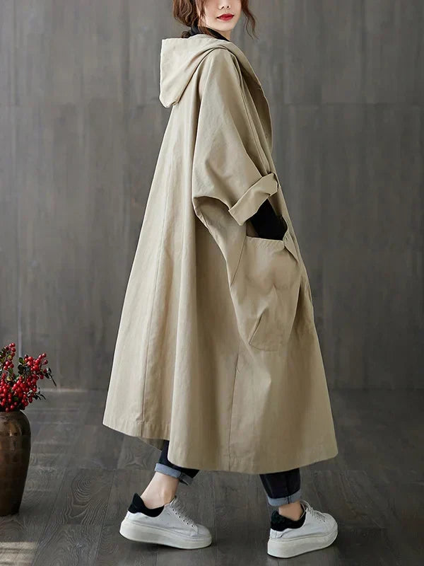 R&B | Langer Wasserdichter Trenchcoat Mantel