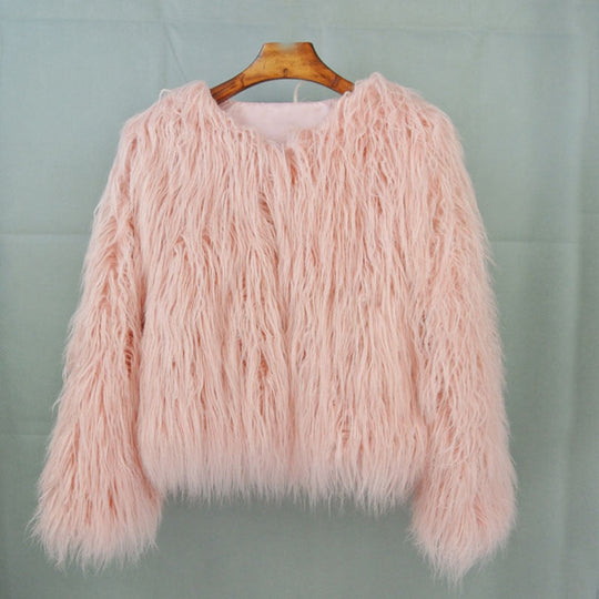 R&B | Eleganter Warmer Kunstpelzmantel Für Herbst Und Winter