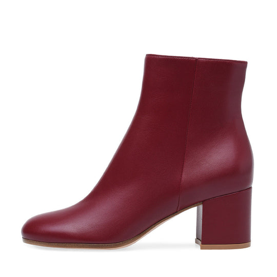 R&B | Damen Chunky Heel Rund-Toe Mittel-Hügel Stiefel