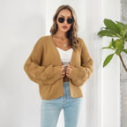 R&B | Schicke & gemütliche Strickjacke mit Puffärmeln