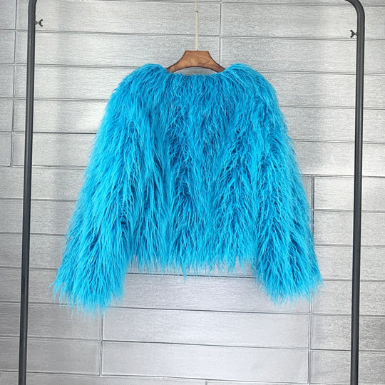 R&B | Eleganter Warmer Kunstpelzmantel Für Herbst Und Winter