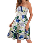 R&B | Bedrucktes Strandurlaub sexy Tube Top Kleid
