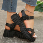R&B | Einfarbige Freizeitsandalen