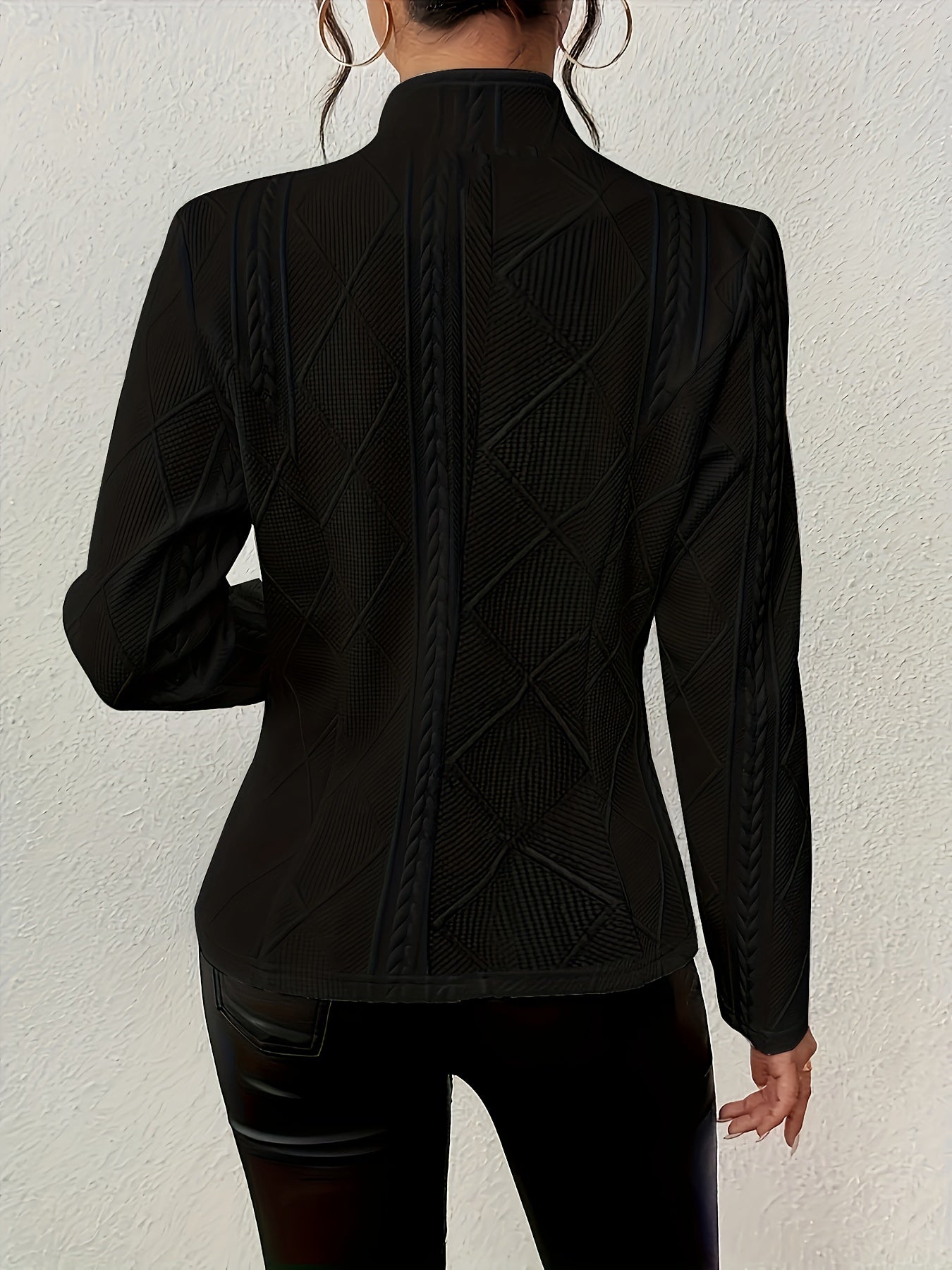 R&B | Eleganter Blazer Texturiertes Design Moderne Silhouette