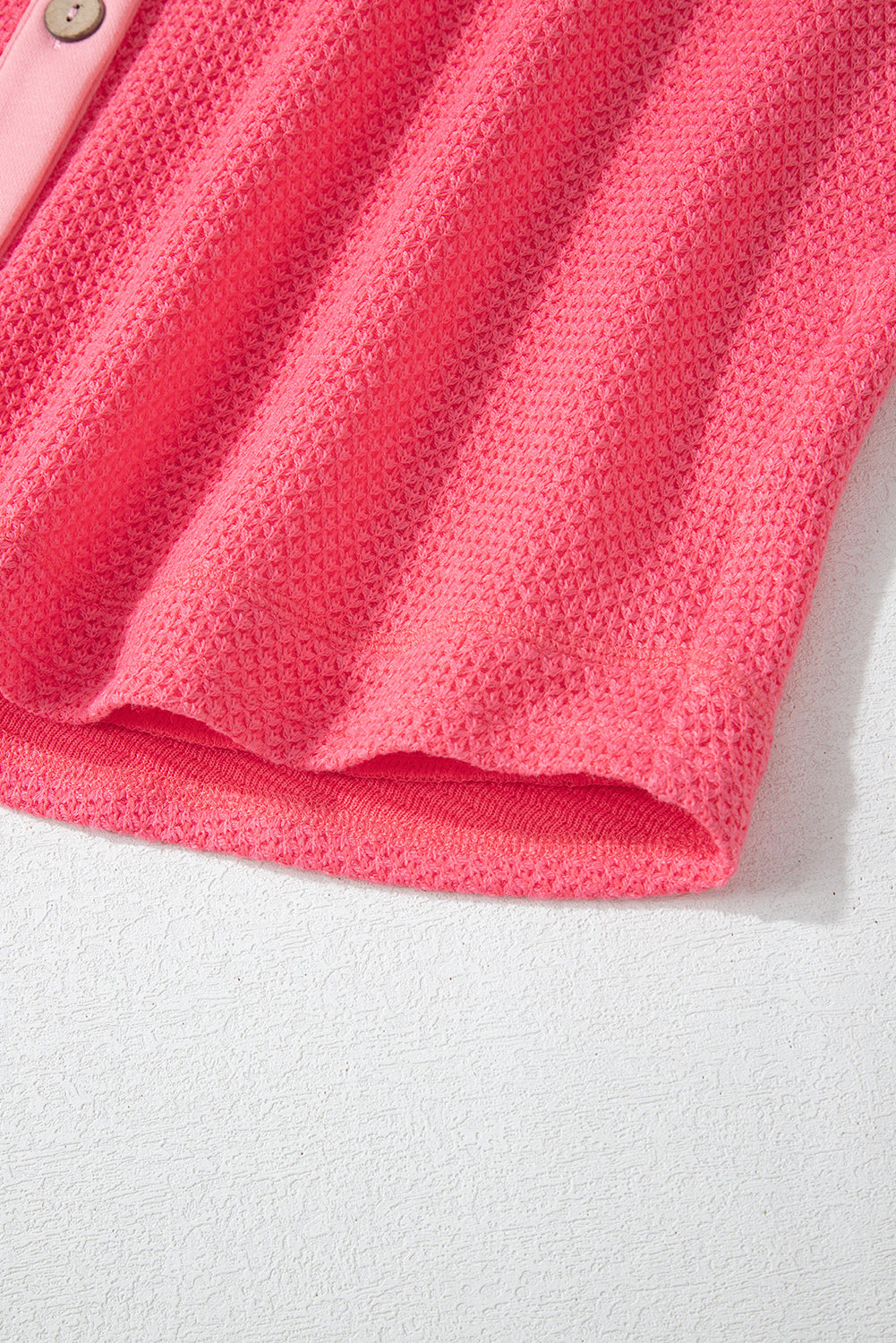 R&B | Zweifarbige Waffelstrickhemdjacke Baumwollmischung LR&Bendiger Komfort