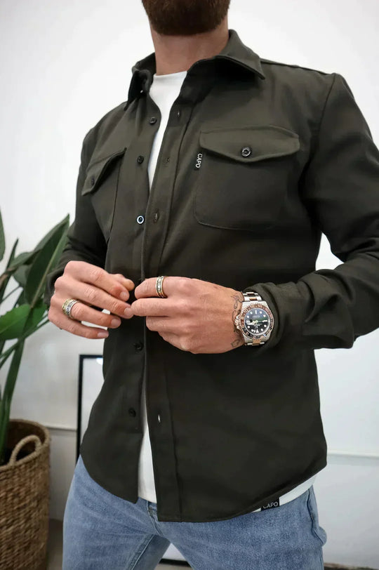 R&B | Premium-Jacke mit Knopfverschluss für Herren Stylische und Bequeme Jacke