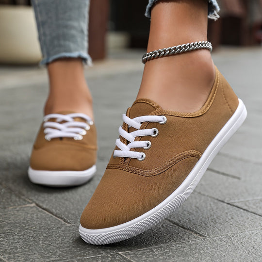 R&B | Bequeme Niedrige Canvas Schnürschuhe