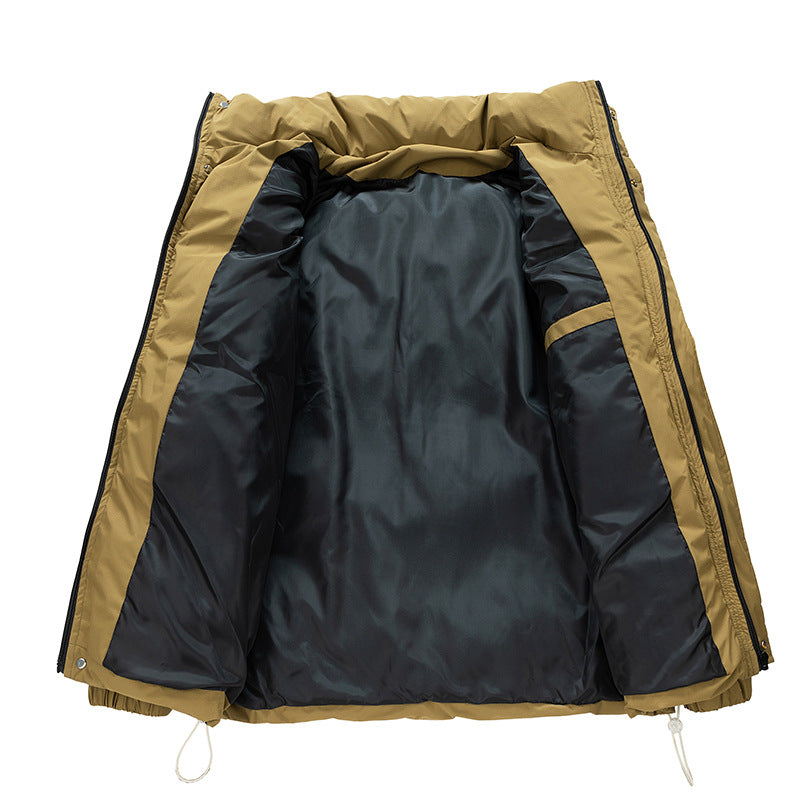 R&B | Herren Winterjacke aus Baumwolle mit Stehkragen - Warm und gefüttert, oversized