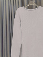 R&B | Damen Oversize-Pullover mit V-Ausschnitt & Muster