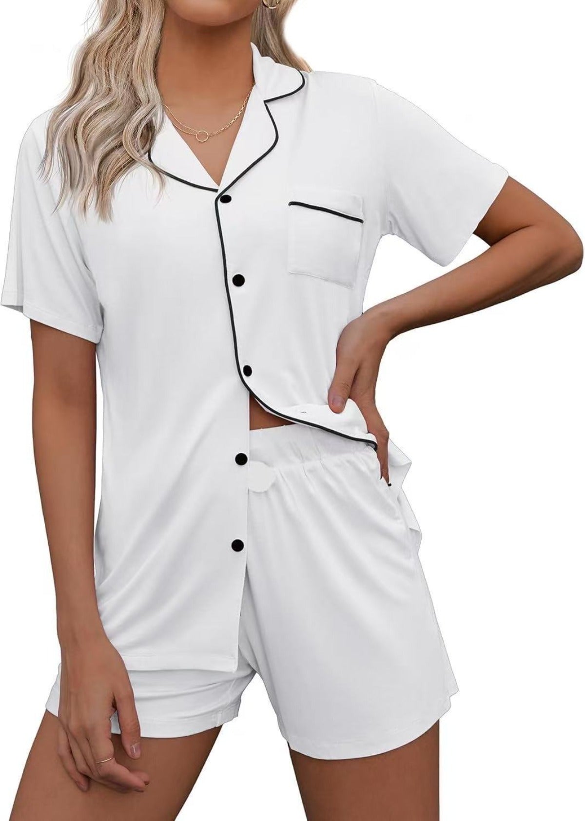 R&B | Strickjacke Revers Loungewear Set