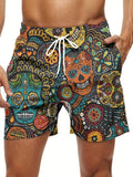 EB – Trendige Hawaii-Shorts Mit Kordelzug